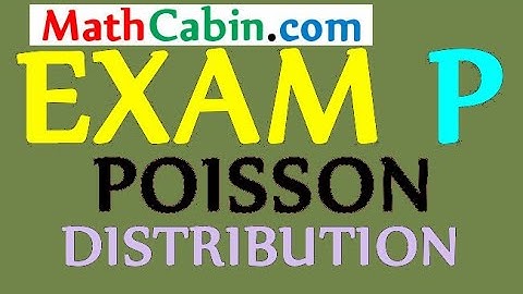 🏆SOA Exam P Poisson Distribution problem ! ! ! ! !