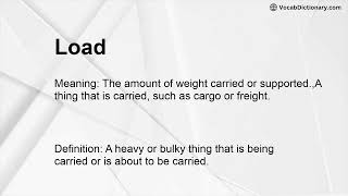 Load Meaning