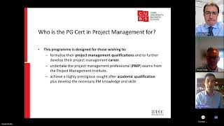 Elevate Your Career with a Postgraduate Certificate in Project Management NFQ Level 9 at CUBS UCC