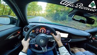 2024 Alfa Romeo Giulia Quadrifoglio | POV Mountain Road Test Drive! *Exhaust Audio & Impressions*