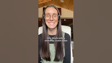 One minute writing workshop: crutch words #howtowrite #writing #books #author #writer #writingtips
