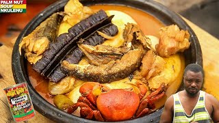 How To Make The Most Delicious Palm Nut Soup Using Canned Palmnut / Ekulenu