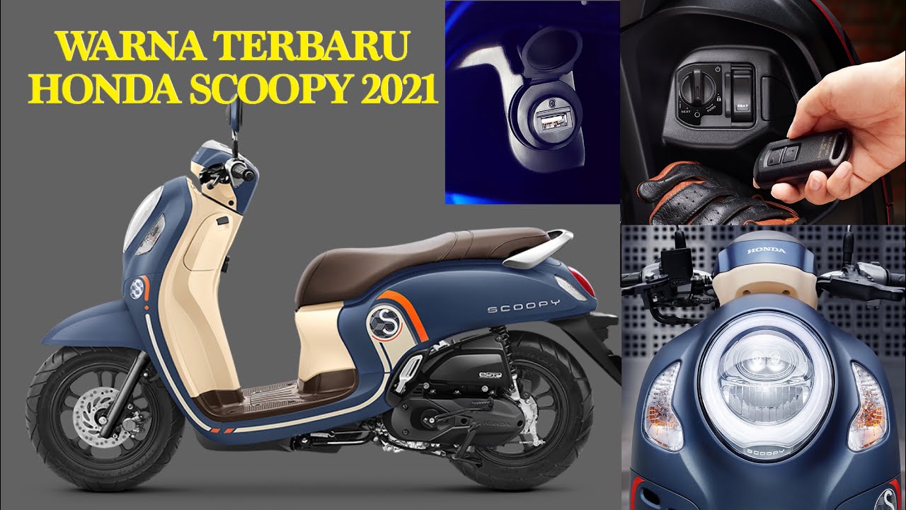 HONDA SCOOPY TERBARU 2021 | Sudah Pakai Smart Key | ANTI MALING - YouTube
