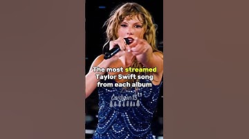 The most streamed Taylor Swift song from each album #taylorswift #music #fypシ゚viral #swifties #fyp