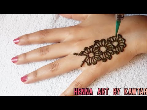 اجمل نقش حناء هندي في 2021 حناء خفيفة و سهلة للمبتدئات The Most Beautiful Henna 2021