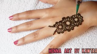 اجمل نقش حناء هندي في 2021 حناء خفيفة و سهلة للمبتدئات | the most beautiful henna 2021