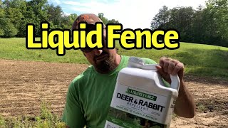 KEEP DEER out of the GARDEN!! Liquid fence deer and rabbit repellent