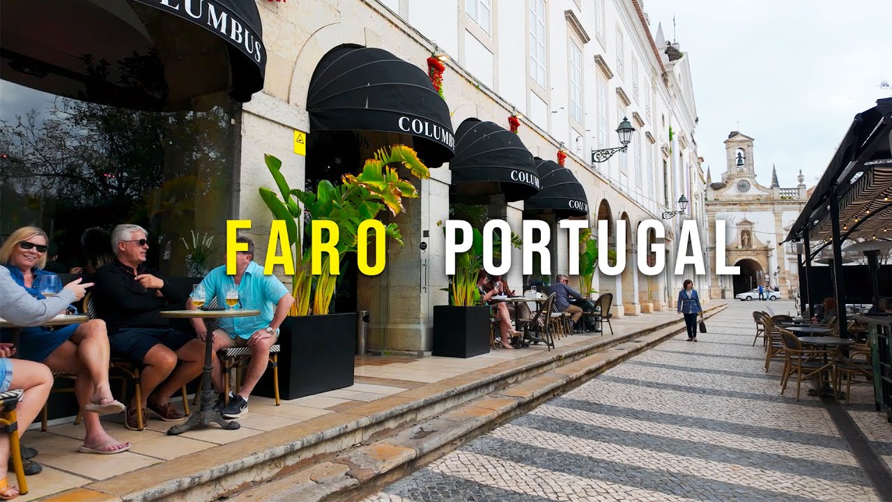 Faro Portugal 🇵🇹 Walking Tour |  Best of Algarve 4K