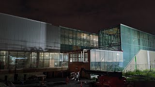 Côte-De-Liesse Rem Station Under Construction In The Saint-Laurent Borough Of Montreal Rem Tracks