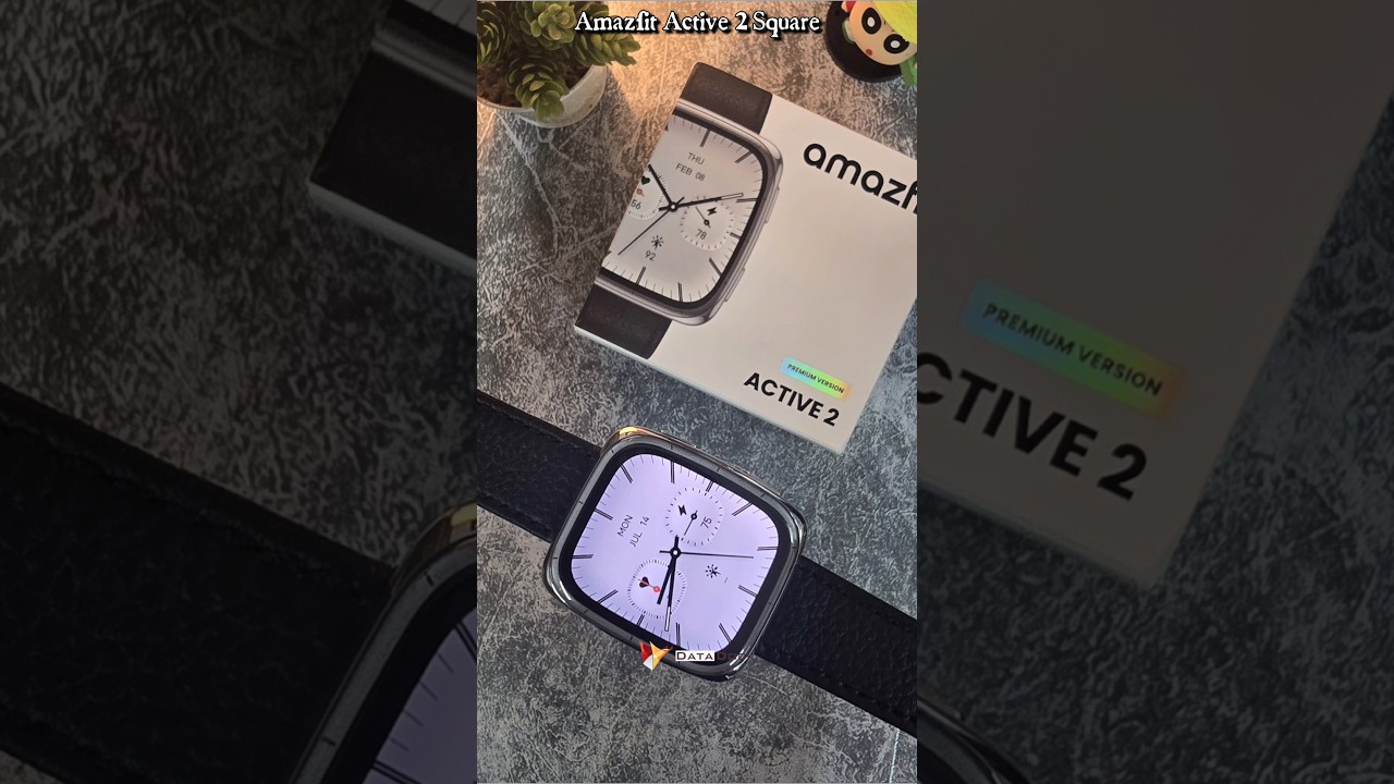 Amazfit Active 2 Square Smartwatch With Gps, Heart Sleep Monitor