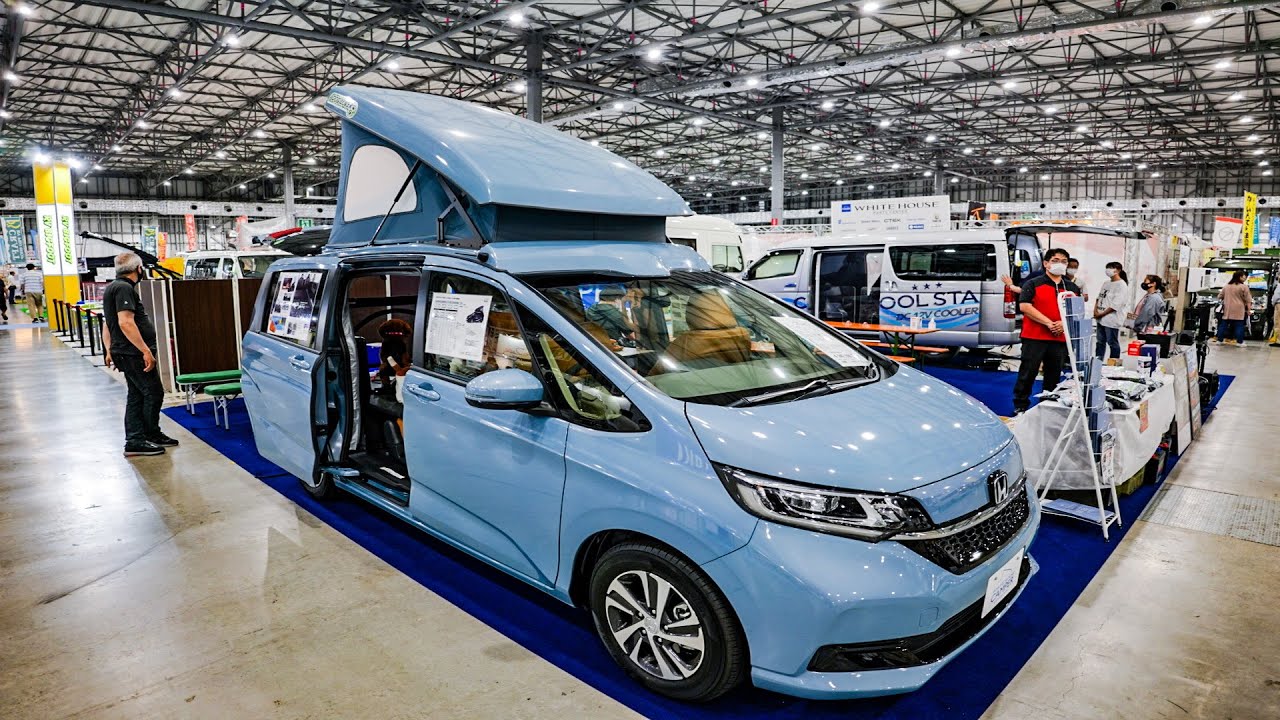 White House コンパクトキャンパー フリード Honda Freed Camper Tokyo Camping Car Show 21 東京キャンピングカーショー21 Youtube