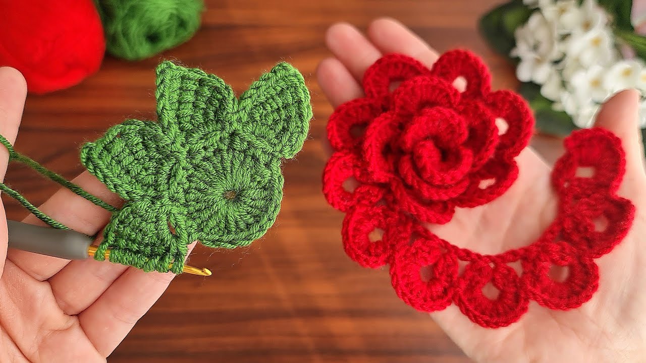⚡💯Wonderfulll ⚡💯Super easy, very useful crochet flower,ornament ✔ Sell and give as a gift.