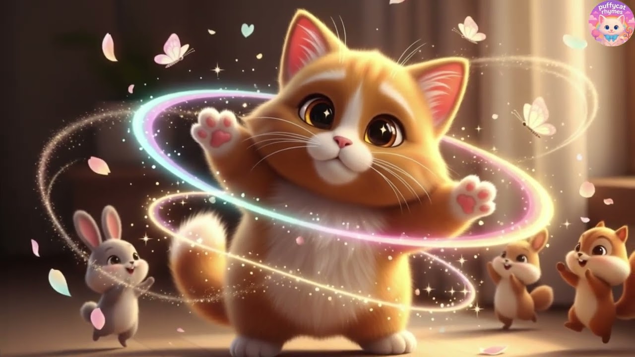 🎄🔔 Puffy Cat: Jingle Bells + More Christmas Songs! Holiday Magic, Winter Fun & Snowy Nursery Rhymes!