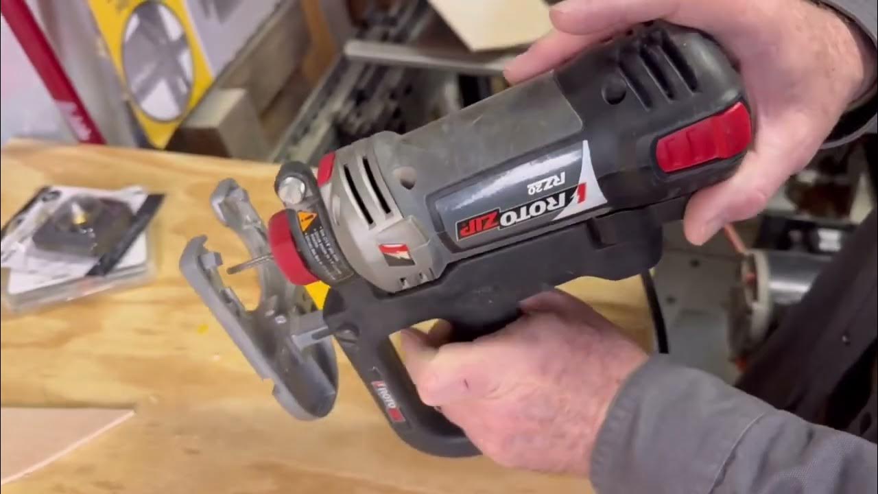 How to use Rotozip with router attachment YouTube