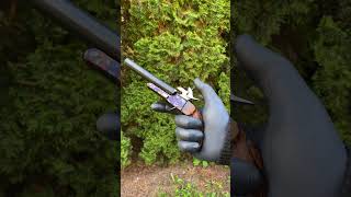 Pinfire double barrel pistol probably Belgian, unmarked