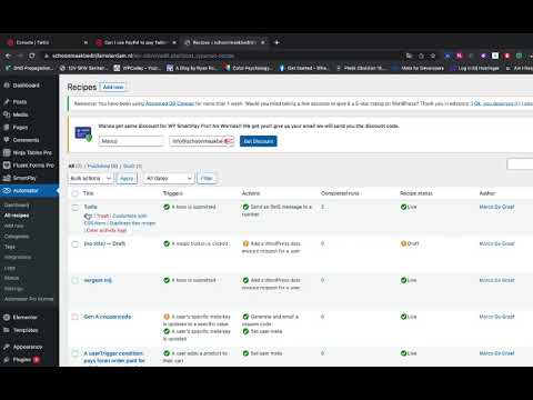 Wordpress send SMS to customers or visitors with Uncanny automator and Twillo