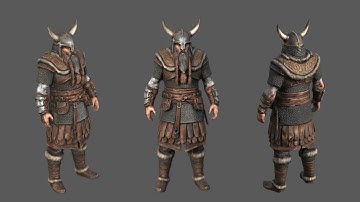⚔️ Authentic 9th Century Viking Warrior  3D Model 360º Preview  Game Ready  4K PBR