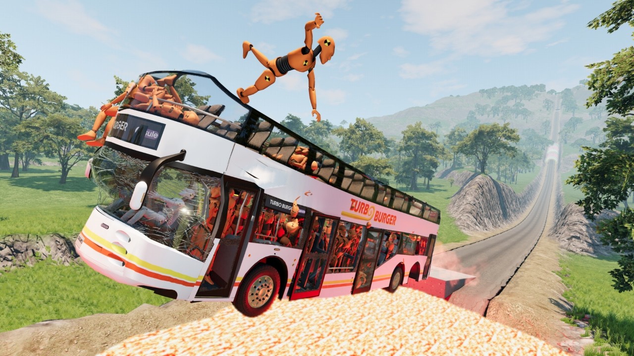 Dummies who want to eat hamburgers even if they have an accident #10 🥵 BeamNG.drive