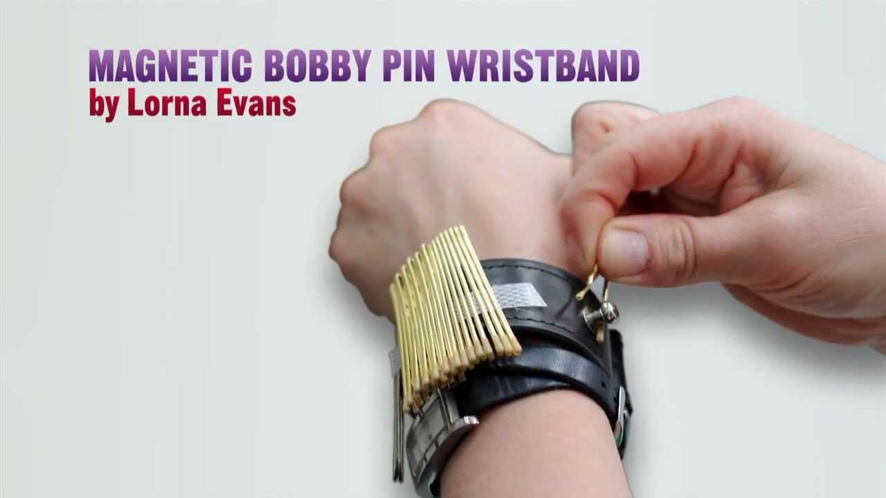 Magnetic Bobby Pin Wrist Band from SamVilla.com 