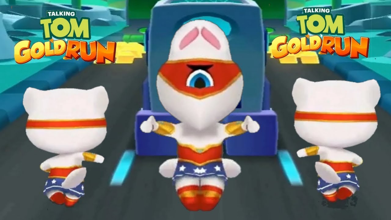 TALKING TOM GOLD RUN -- SUPER ANGELA RUNNING IN NEW WORLD MIRROR MODE