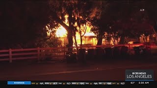 Early morning fire destroys home in San Dimas