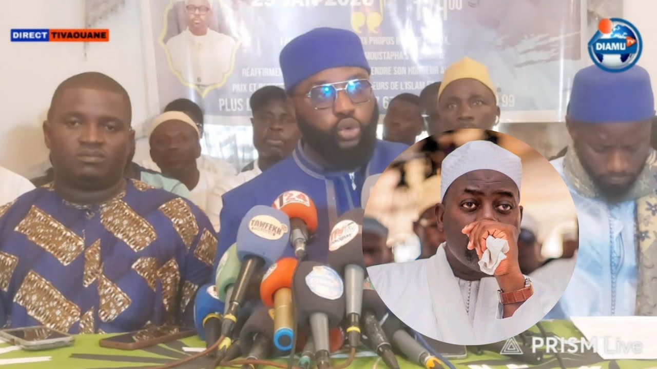 En Direct Tivaouane : Point de Presse Collectif les Bouclier de Serigne Moustapha Sy Al Amine