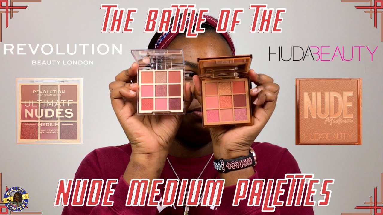 DUPE TEST! NEW Revolution Ultimate Nudes vs Huda Beauty Nude Obsessions MEDIUM | Jay Ross