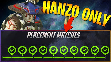 Winning all 10 placement matches with only Hanzo!! - Overwatch