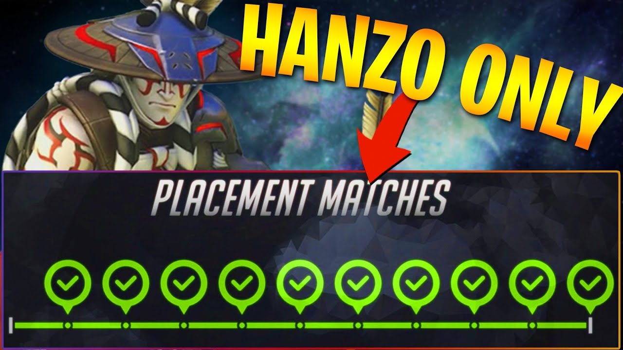 overwatch league live stream Winning all 10 placement matches with only Hanzo!! - Overwatch