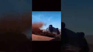 Rally Car 360 Jump Accident