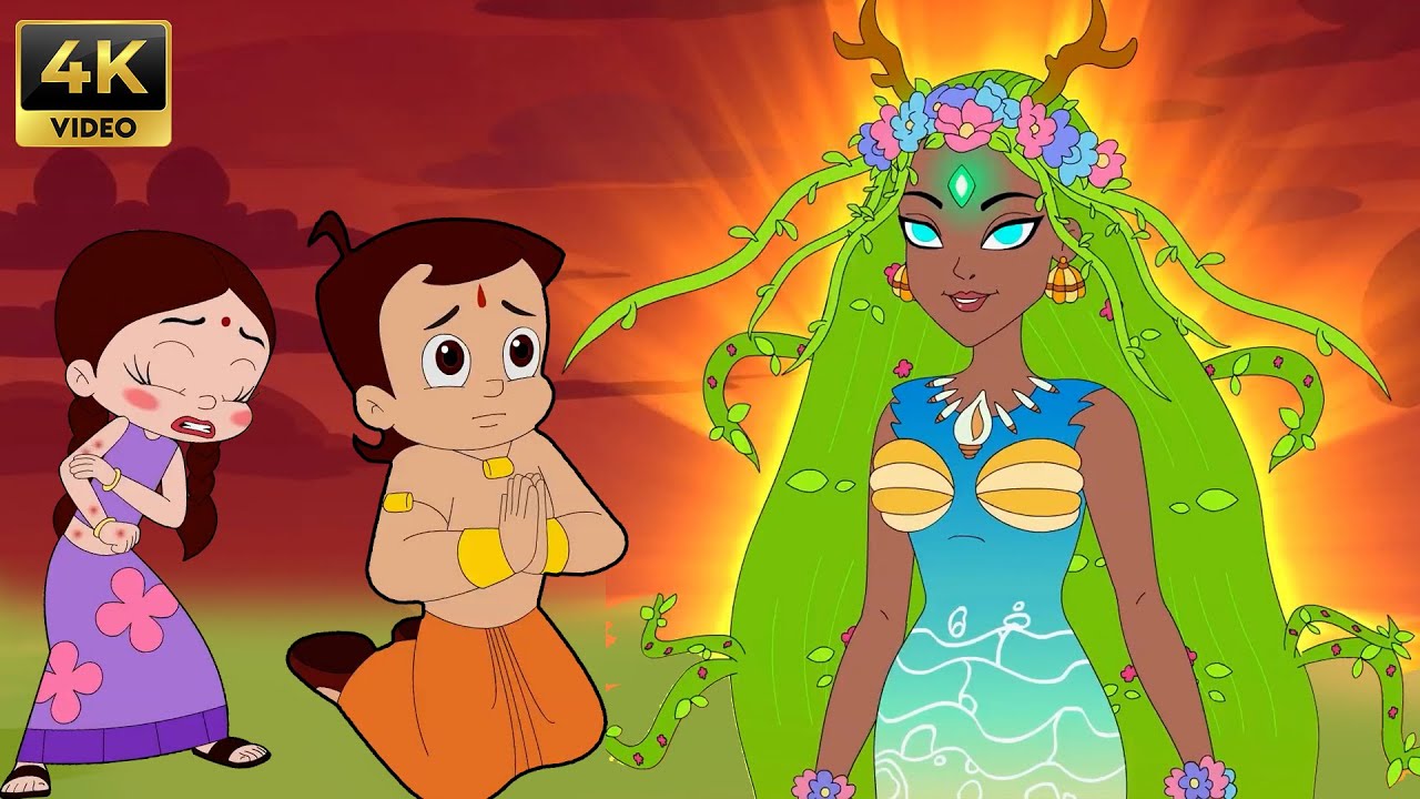 Chhota Bheem Meets the Nature Queen | Rescue Mission | 4K Chutki Cartoons for Kids