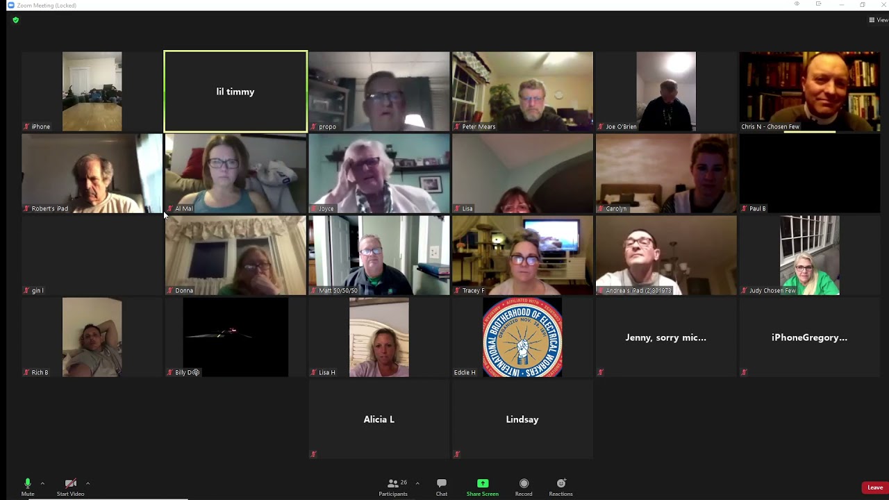 Blasting ram ranch in a zoom meeting