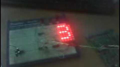 pic+RS232+5x8Led Matrix on 3 wires