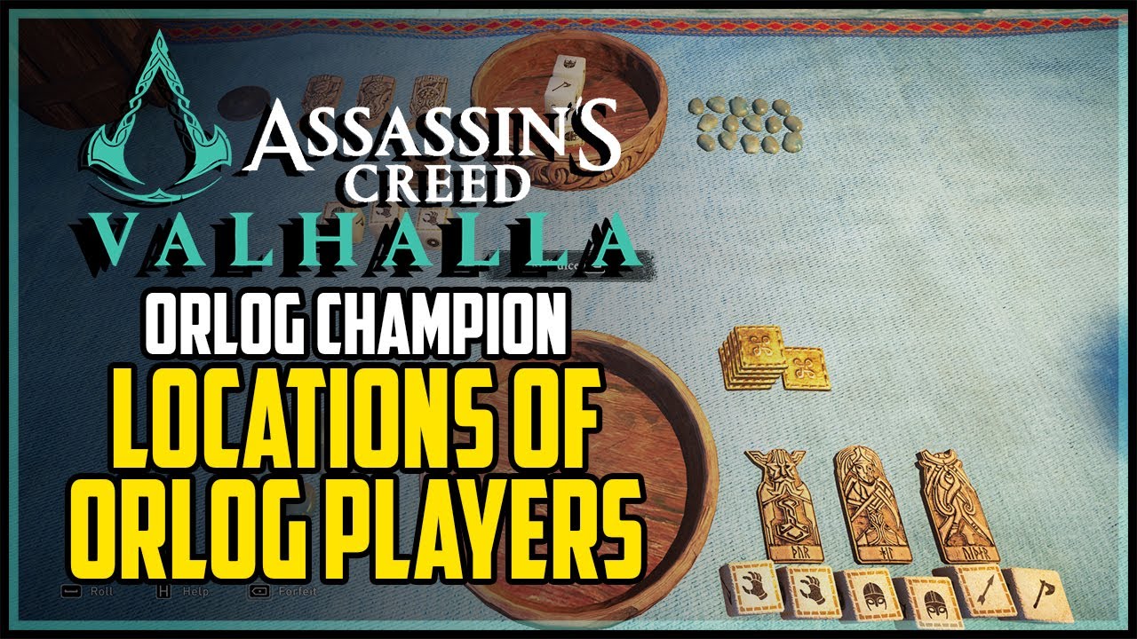 All Orlog Players Locations Assassins Creed Valhalla Orlog Champion