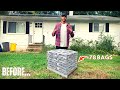 I completely transformed my homes curb appeal with 78 bags of concrete