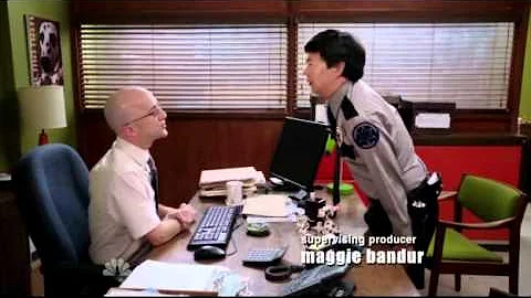 Community S03E12 Chang with his Rene Zellweger Pout