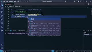 Iterating each character in a string using Python for loops
