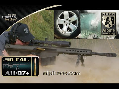 Bullet Proof Glass STOPS Barrett .50 Cal Round! - YouTube
