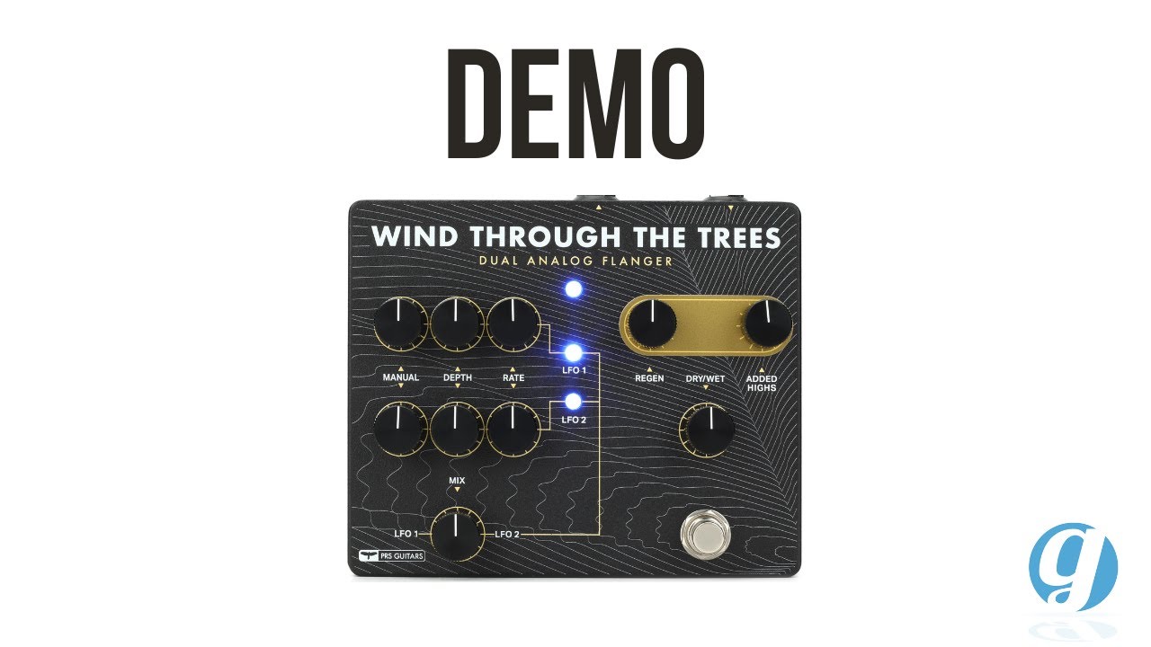 PRS Wind Through the Trees Flanger Pedal Demo (no talking