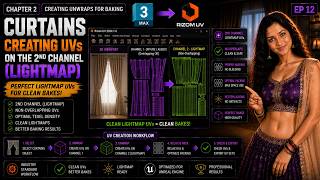 Unreal Engine 5 Interior Visualization PRO | Curtains Lightmap UVs | 2nd UV Channel | EP 12