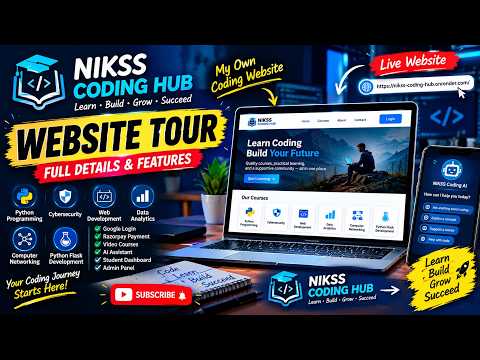 🚀 I Built My Own Coding Website! 💻🔥 | NIKSS CODING HUB Full Website  Features