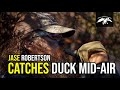 Jase Robertson Catches Duck Mid-Air | Catch, Clean, Cook in Blind