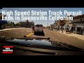High Speed Stolen Truck Pursuit Ends In Susanville California