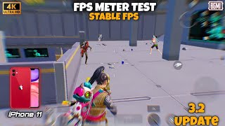 Iphone 11 FPS Meter Test Pubgm 3.2 Update | iphone 11 PUBG Gameplay | iphone 11 PUBG Test 2024