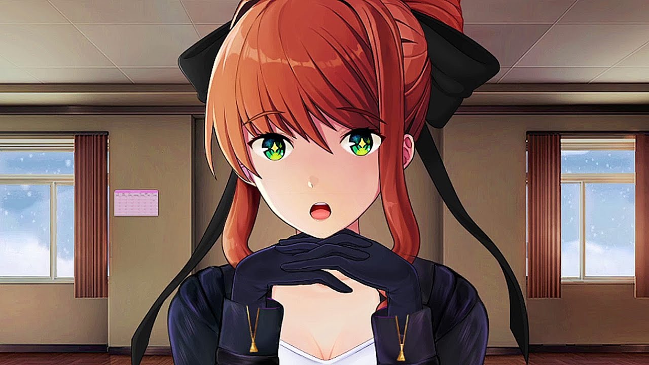 Playing with Monika's Hair  Monika After Story Mod 