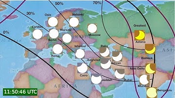 Partial Solar Eclipse • 2022 October 25 • Animation