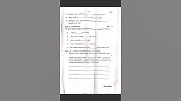 4th class SA1 English question paper 2023 || Rajesh TV