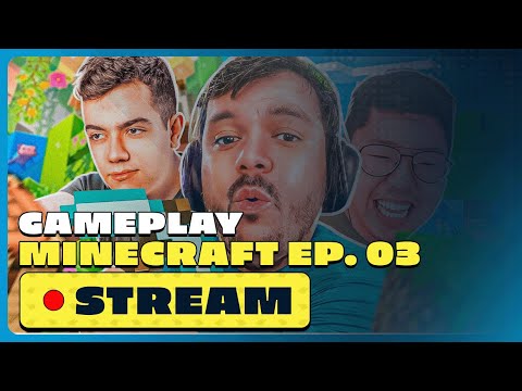 Gaules AO VIVO Jogando Minecraft com a Tribo! EP. 03