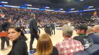 Video Of Animal Right Protester Entering Timberwolves Court Getting tackled By Security