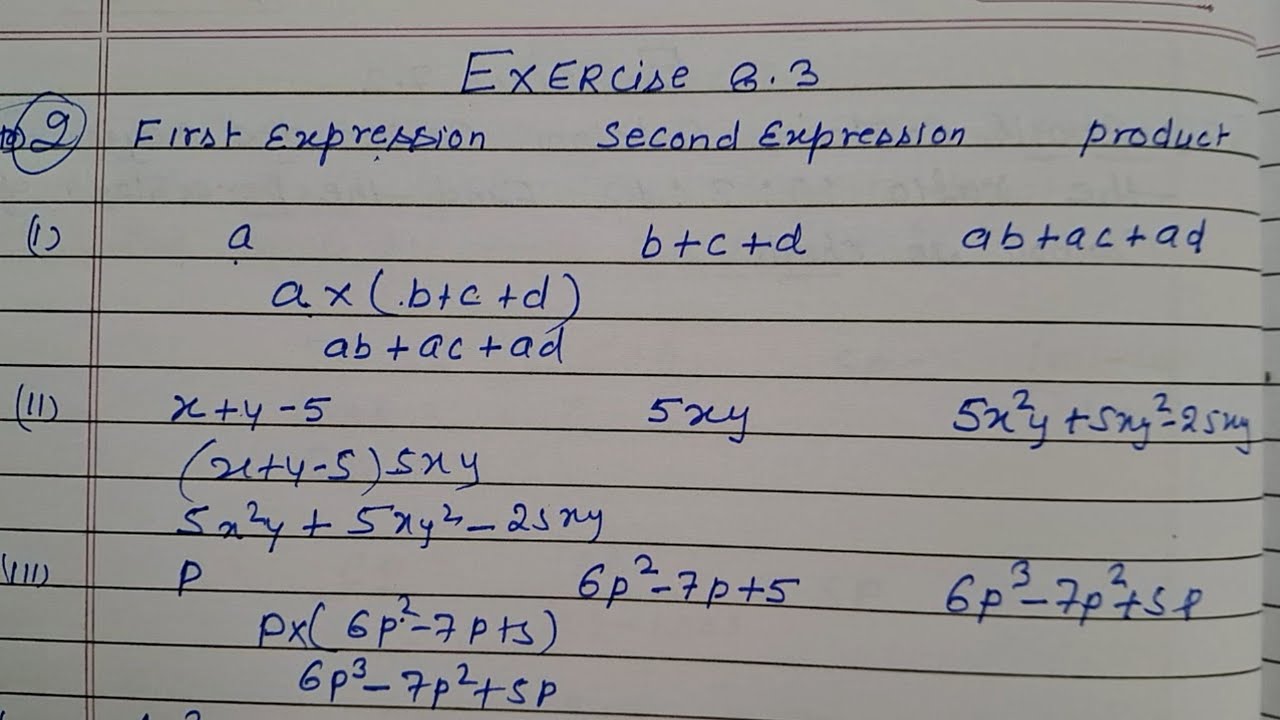 Class 8 - Exercise 8.2 - Q 2 | solve the following - YouTube